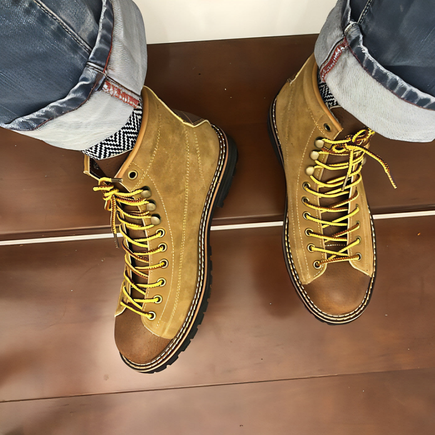 Autumn And Winter Men's Round Toe Fashion Casual Leather Shoes Martin